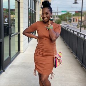 Brown Zara Dress. Size Large. Great condition